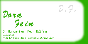 dora fein business card